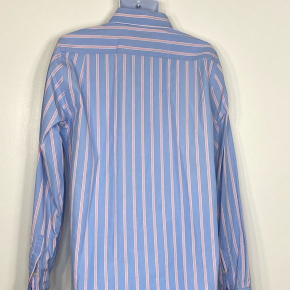 Abercrombie & Fitch Blue Muscle Dress Shirt Large - Picture 4 of 10